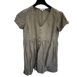 Madewell | tan linen dress